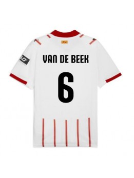 Moški Nogometna dresi replika Girona Donny van de Beek #6 Domači 2025-26 Kratek rokav Moški Nogometna dresi replika Girona Donny van de Beek #6 Domači 2025-26 Kratek rokav